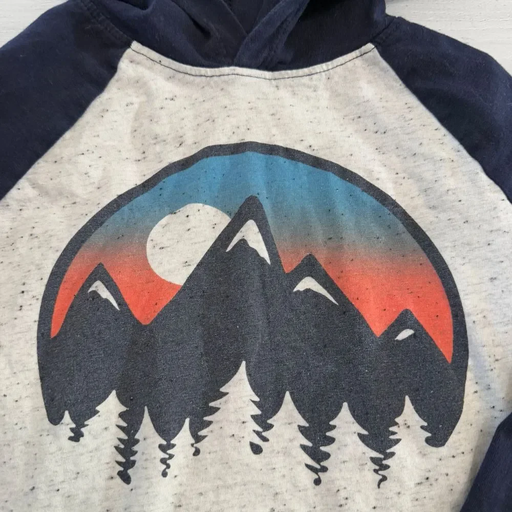 Gymboree boys mountain sunset hooded shirt‎ size 4